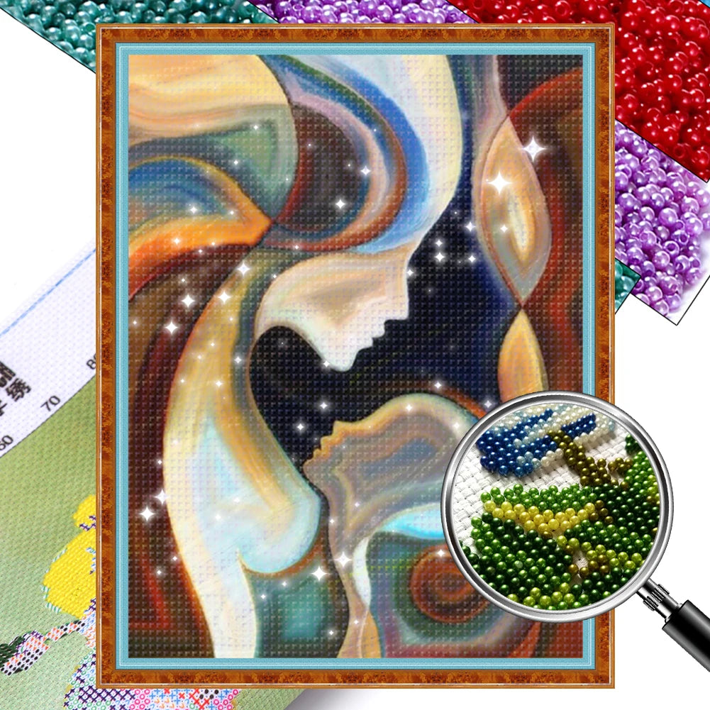 Full Embroidery Beaded Figure 9CT DIY Beadwork Kit for Living Room Bedroom Decor