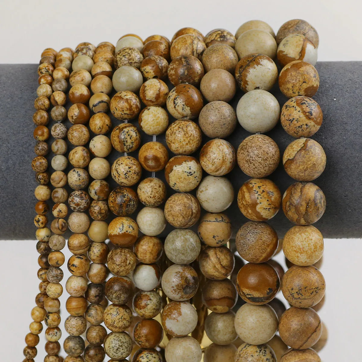 Natural Stone Beads 4 6 8 10 12mm Tiger Eye Amazonite Turquoises Agates Lava Round Spacer Beads For Jewelry Making DIY Bracelets