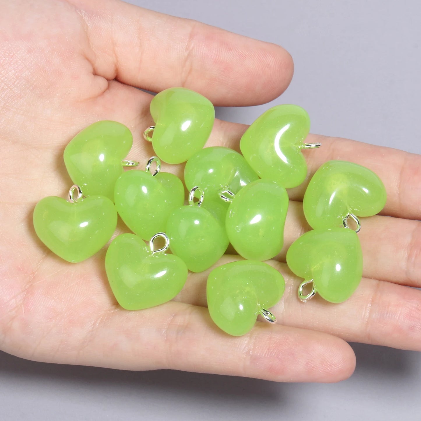 Colorful Star Charms Resin Candy Color Pendants Keychain Handmade Necklace Bracelet Jewelry Making DIY Craft Accessories 10pcs