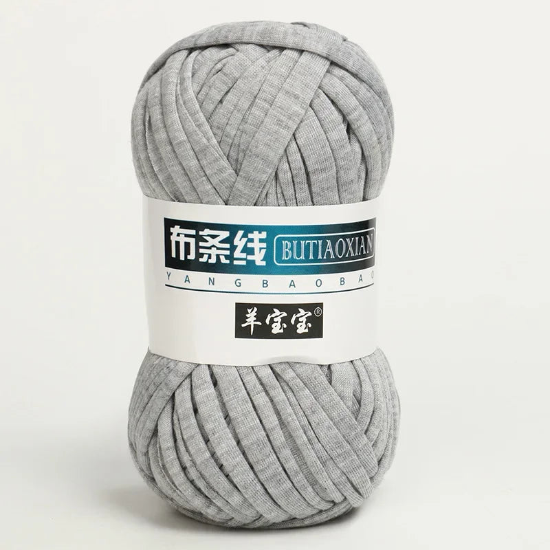 1Pc 100g T Shirt Thick Soft Cloth Yarn for Hand Knitting Crochet Woven Handbag Blanket Thick threads DIY mat slipper basket line
