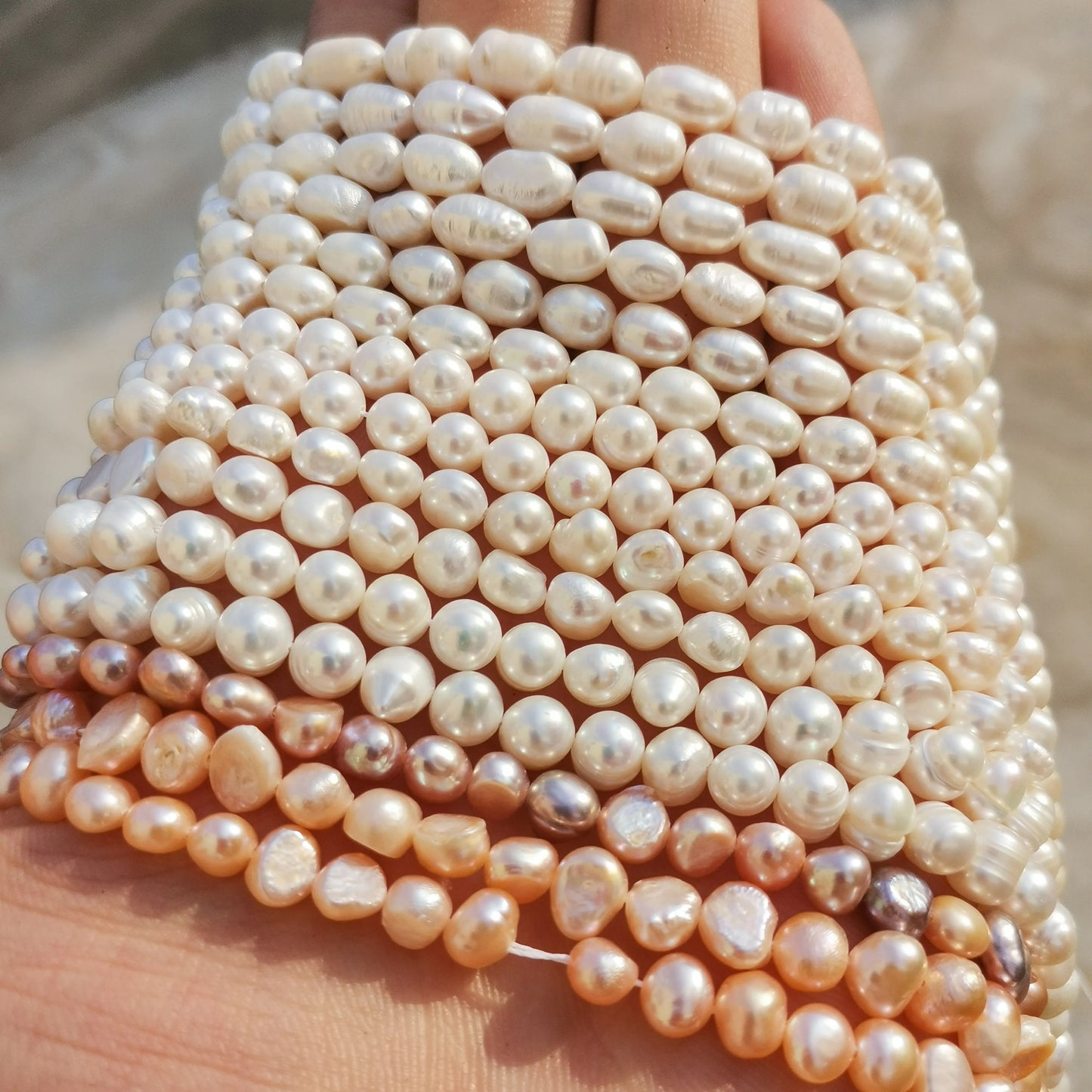 Natural Freshwater Pearls Beads High Quality Irregular Potato Shape Punch Pearls Beads For Jewelry Making DIY Necklace Bracelet