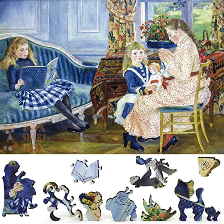 Wooden Jigsаw Puzzle for Adults - Uniquely Shaped Pieces - 435 Pieces