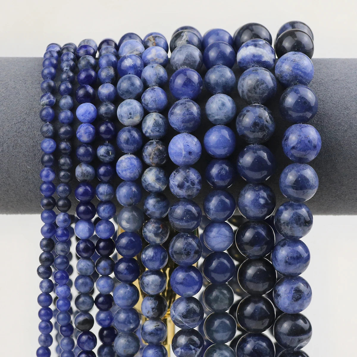 Natural Stone Beads 4 6 8 10 12mm Tiger Eye Amazonite Turquoises Agates Lava Round Spacer Beads For Jewelry Making DIY Bracelets