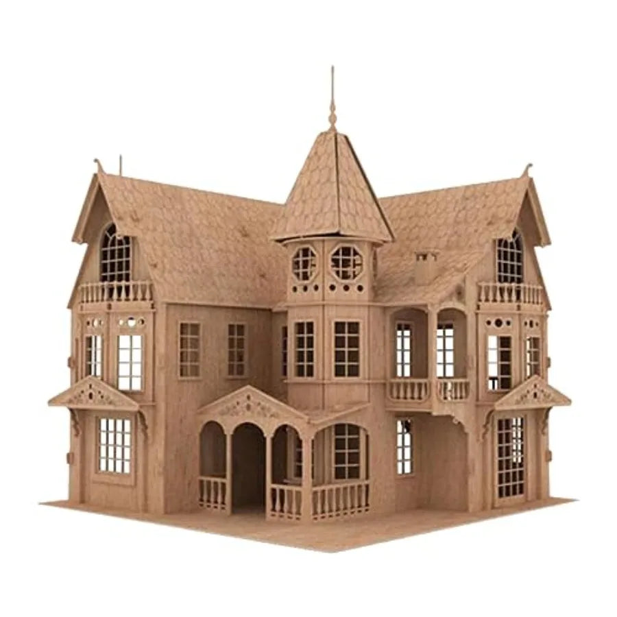 Fantasy Mansion – Easy-to-Assemble – Fun & Educational Original 3D Puzzle Wooden Doll House