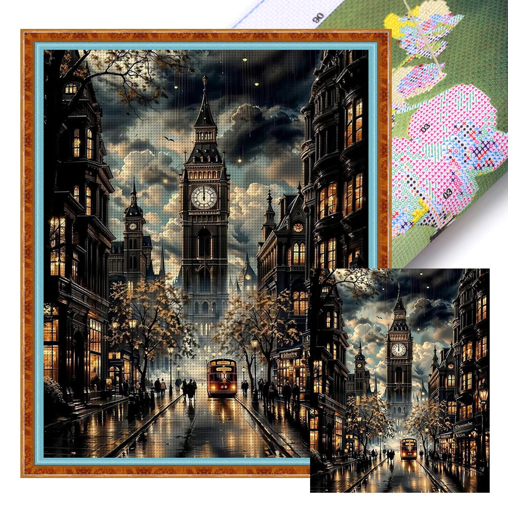 Animal Printed Cross Stitch Kit DIY 11CT Embroidery Craft Set Home Wall Decor