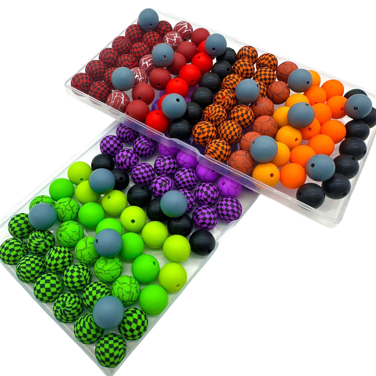 140pcs Watermark Series Silicone Beads mixed focal beads silicone pen beads DIY handmade necklace keychain beads jewelry beads