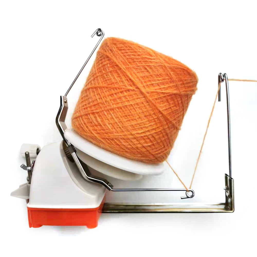 Compact Ball Winder with Manual Crank, High-Efficiency Design, Easy to Carry, Store, and Clean, Ideal for Yarn Storage
