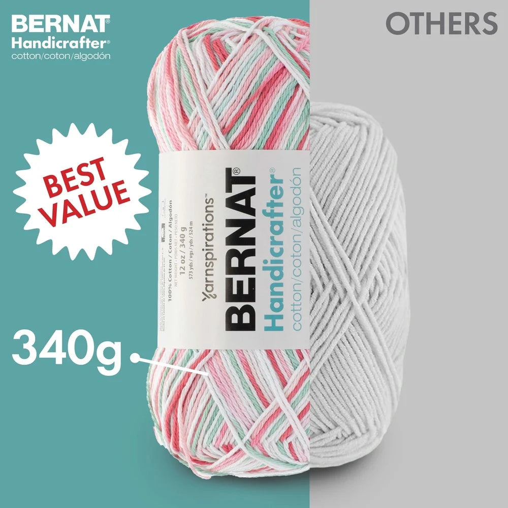 ® Handi Cotton BB™ #4 Worsted Medium Cotton Yarn Beach Ball Blue 12oz/340g 608 Yards