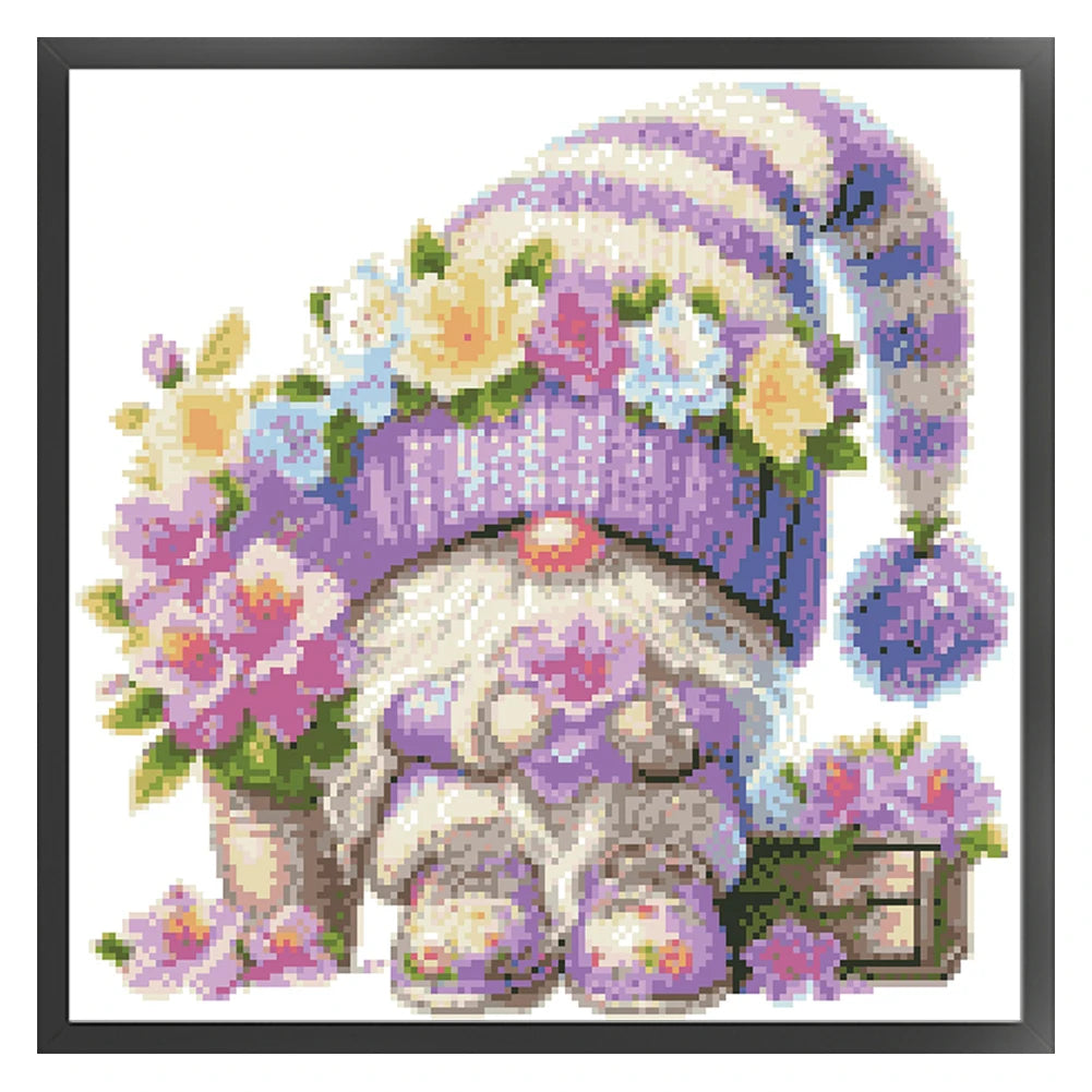Partial Embroidery Bead 40x39cm Gnome 9CT DIY Cross Stitch Kit for Bedroom Home