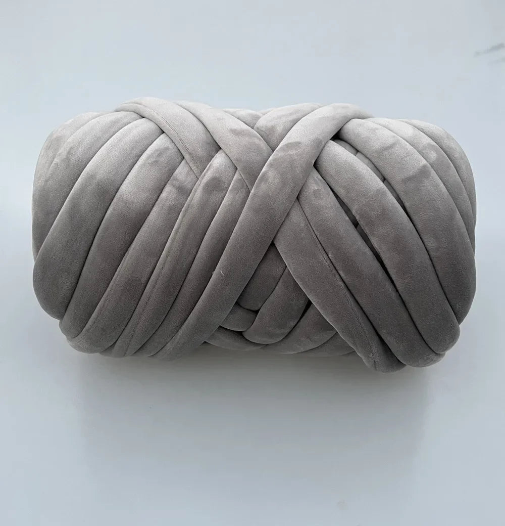 1KG 1000G Super Velvet Chunky Yarn Thick Bulky Giant Thread White Bag for Hand Knitting DIY Arm Soft Big Blanket Carpet 자이언트얀