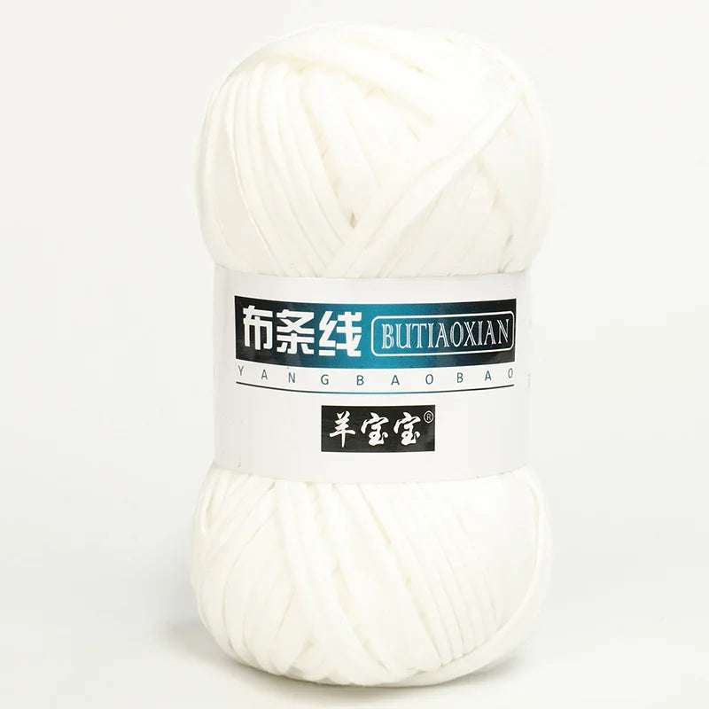 1Pc 100g T Shirt Thick Soft Cloth Yarn for Hand Knitting Crochet Woven Handbag Blanket Thick threads DIY mat slipper basket line
