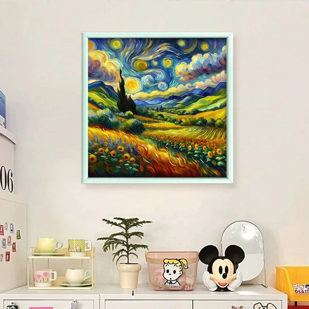 Scenery Printed Cross Stitch Kit DIY 14CT Thread Art Needlework Home Wall Decor
