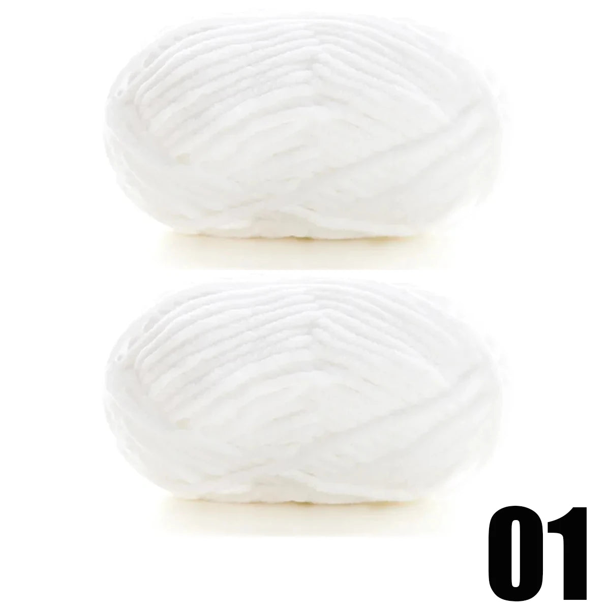 2pcsX50g Thick Velvet Yarn Handmade DIY Knitting Yarn Wool Line Scarf Hat Soft Chenille Yarn Knit Wol