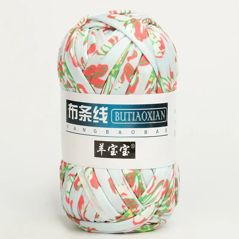 100g/pc Crocheting T Shirt Thick Soft Cloth Yarn for Hand Knitting Crochet Line Woven Handbag Blanket Thick Yarn Flat thread