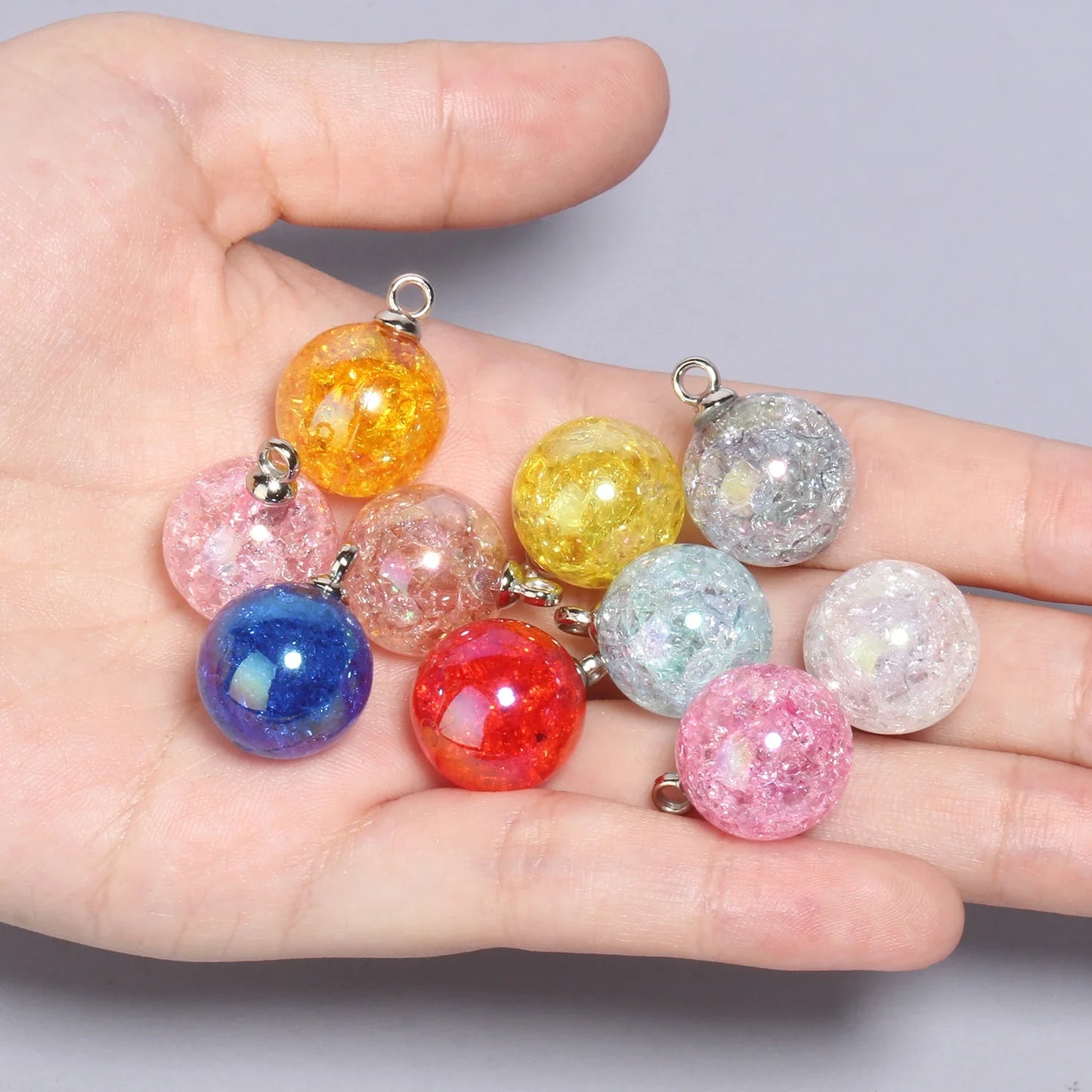 Colorful Star Charms Resin Candy Color Pendants Keychain Handmade Necklace Bracelet Jewelry Making DIY Craft Accessories 10pcs
