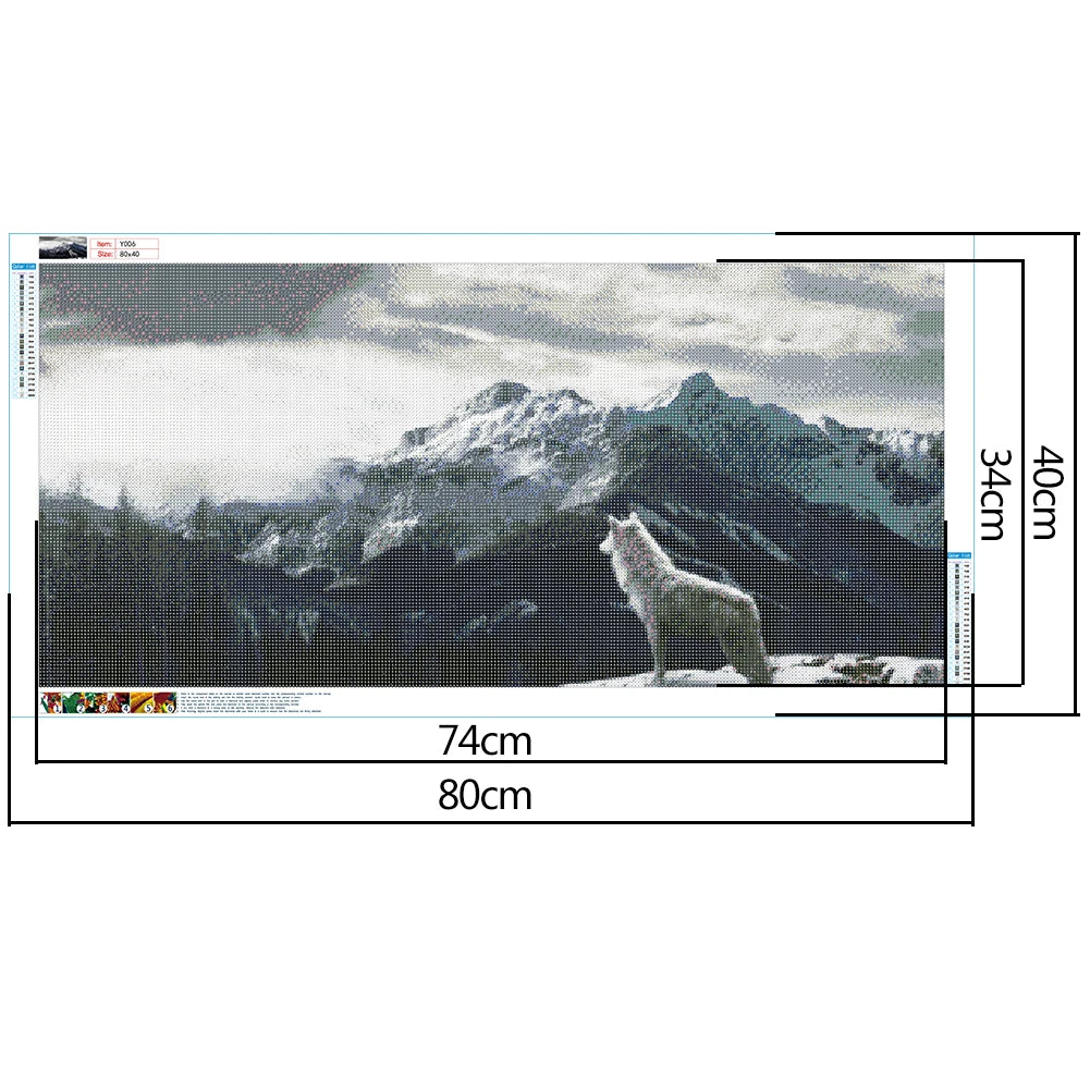 5D Full Drill Diamond Painting Mountain Landscape DIY Rhinestone Picture Crafts