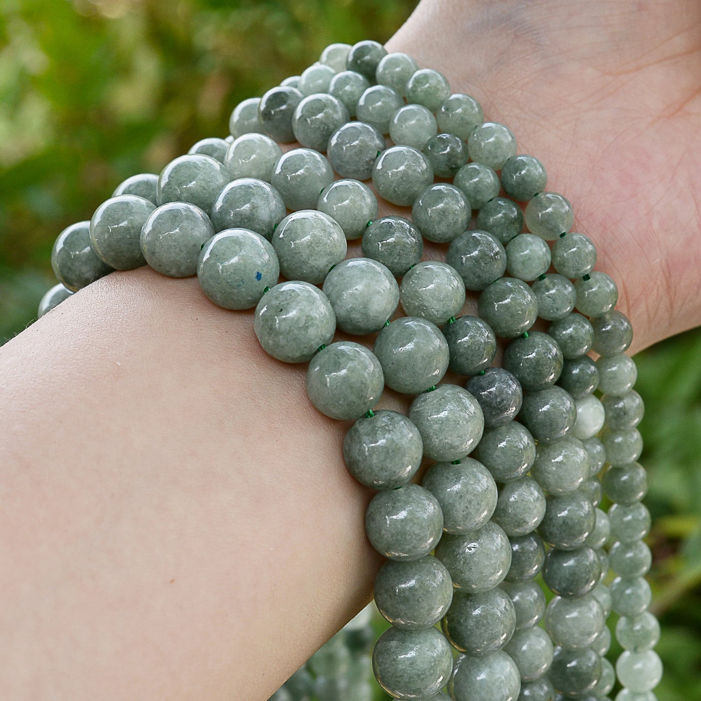 Natural Optimized Jades Jaspers Stone Beads Charm Round Smooth Bulk Spacer Beads For Jewelry Making DIY Bracelet 6/8/10mm