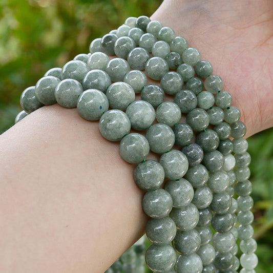 Natural Optimized Jades Jaspers Stone Beads Charm Round Smooth Bulk Spacer Beads For Jewelry Making DIY Bracelet 6/8/10mm