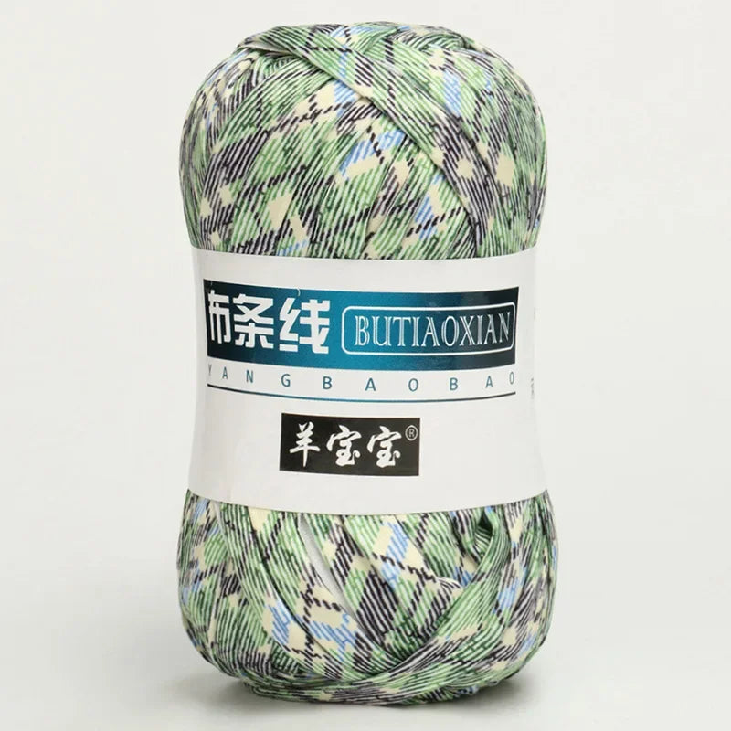 100g/pc Crocheting T Shirt Thick Soft Cloth Yarn for Hand Knitting Crochet Line Woven Handbag Blanket Thick Yarn Flat thread