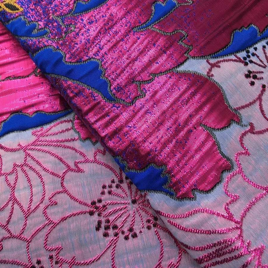 SJD LACA African Brocade Lace Fabrics 2025 High Quality Tulle Damask Nigerian Jacquard French Lace For Sewing Women Dresses 2485