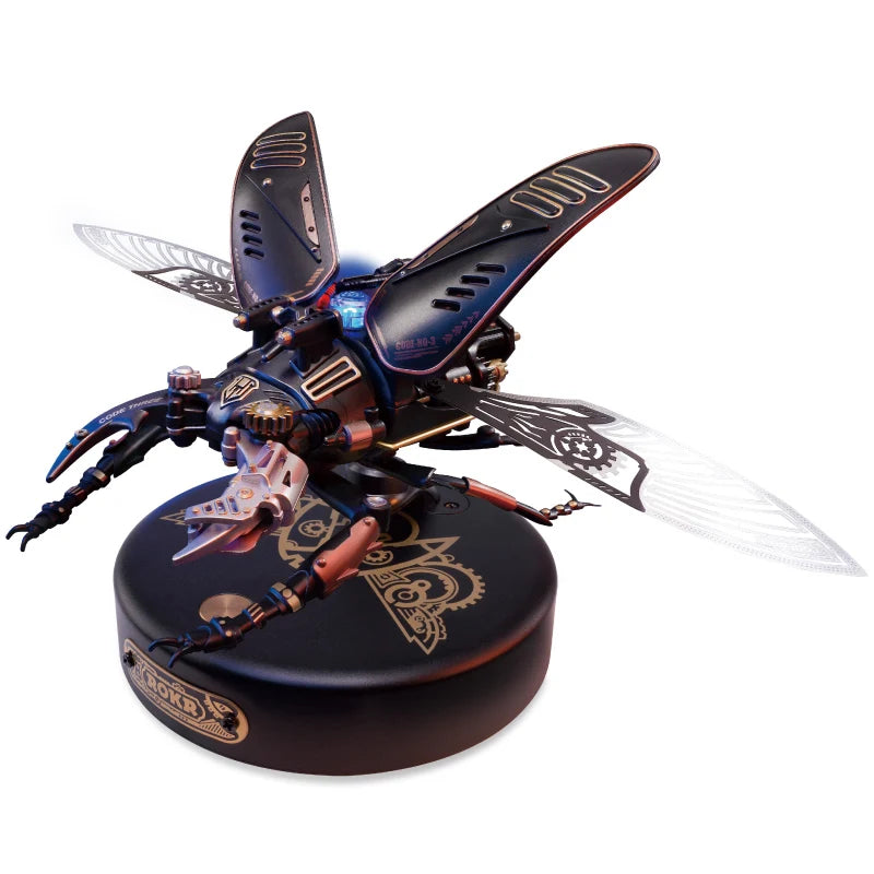 Robotime Rokr MI Series 4 kinds of Plastic Puzzles  Emperor Scorpion Beetles Golden Coin Turtle 3D Assembly Building Block Sets