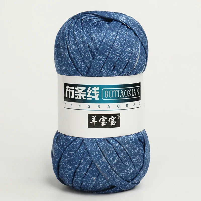 100g/pc Crocheting T Shirt Thick Soft Cloth Yarn for Hand Knitting Crochet Line Woven Handbag Blanket Thick Yarn Flat thread
