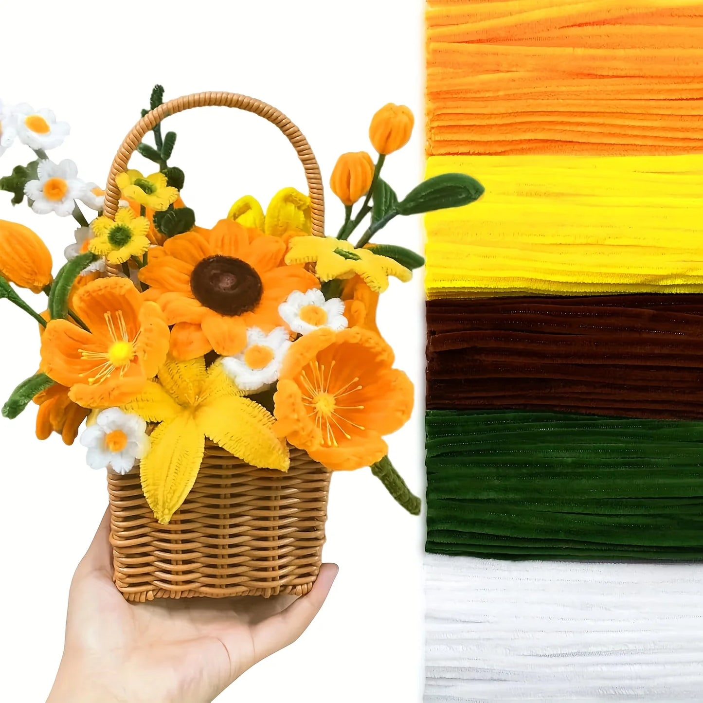 500/600 Pieces Pipe Cleaners Chenille Stems 12 Inch Craft Supplies Bulk for DIY Art and Craft Projects Creative Gift