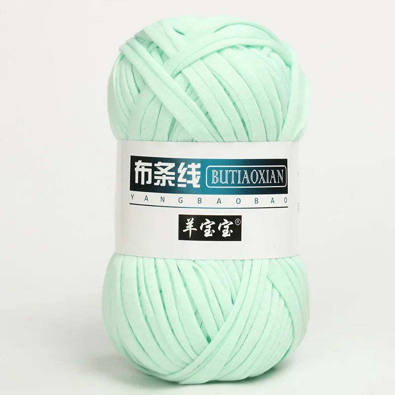 100g/pc Crocheting T Shirt Thick Soft Cloth Yarn for Hand Knitting Crochet Line Woven Handbag Blanket Thick Yarn Flat thread