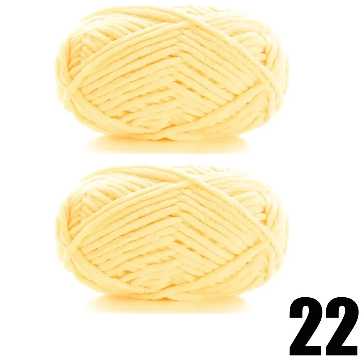 2pcsX50g Thick Velvet Yarn Handmade DIY Knitting Yarn Wool Line Scarf Hat Soft Chenille Yarn Knit Wol