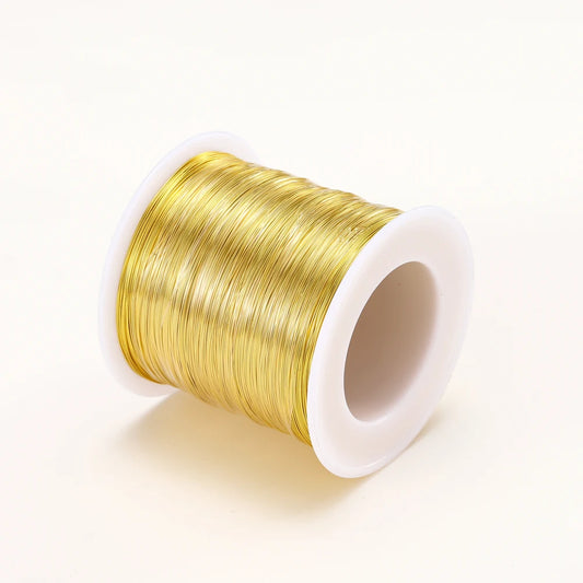 Gold Plated Copper Wire For DIY Handmade Jewelry Making Supplies Jewellery Accessories Beads Materials Wire Wholesale