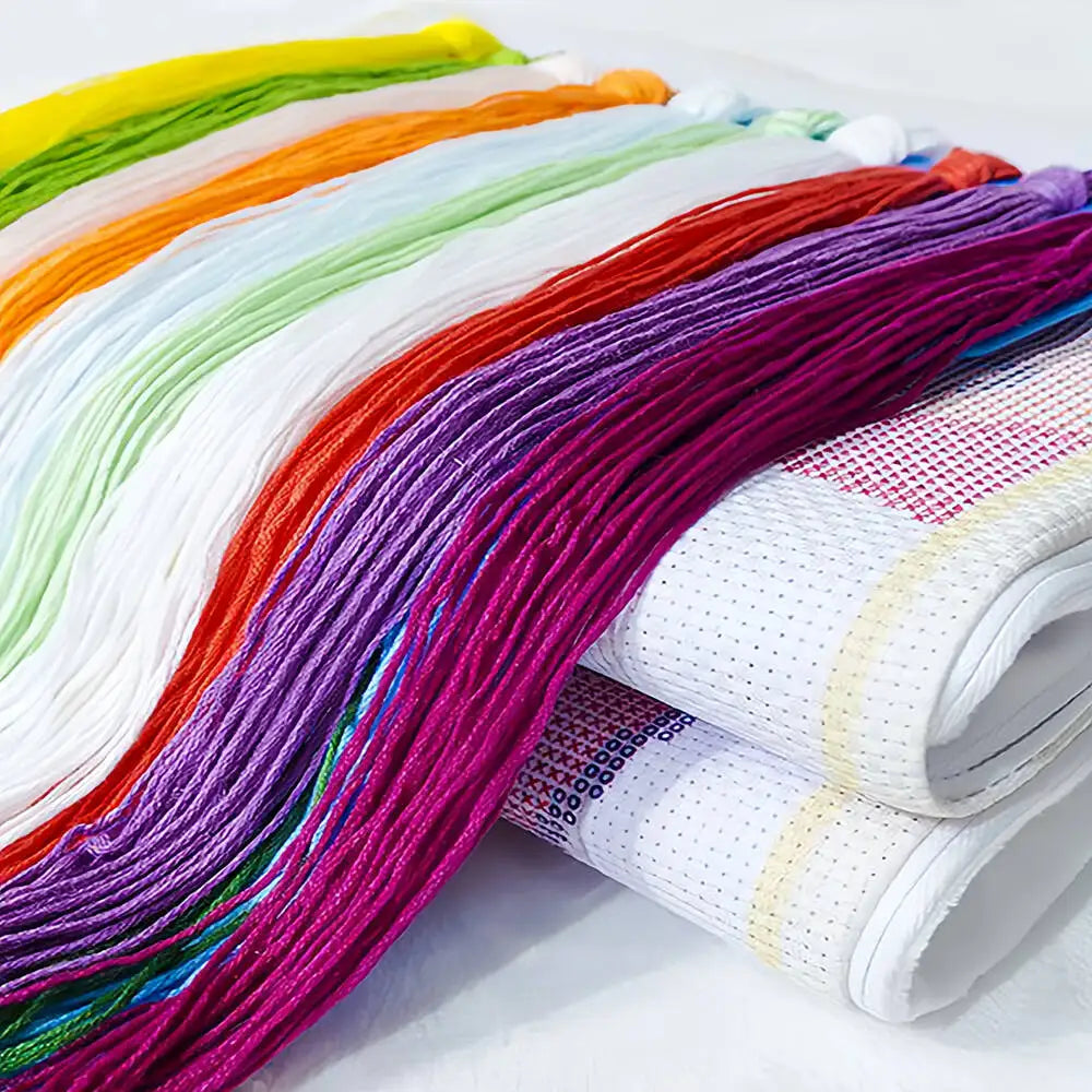 Beads Embroidery Set Woman Wing Portrait 11CT Printed Canvas Cross Stitch Kits Angel DIY Artwork Sewing Supplies Handmade Gift