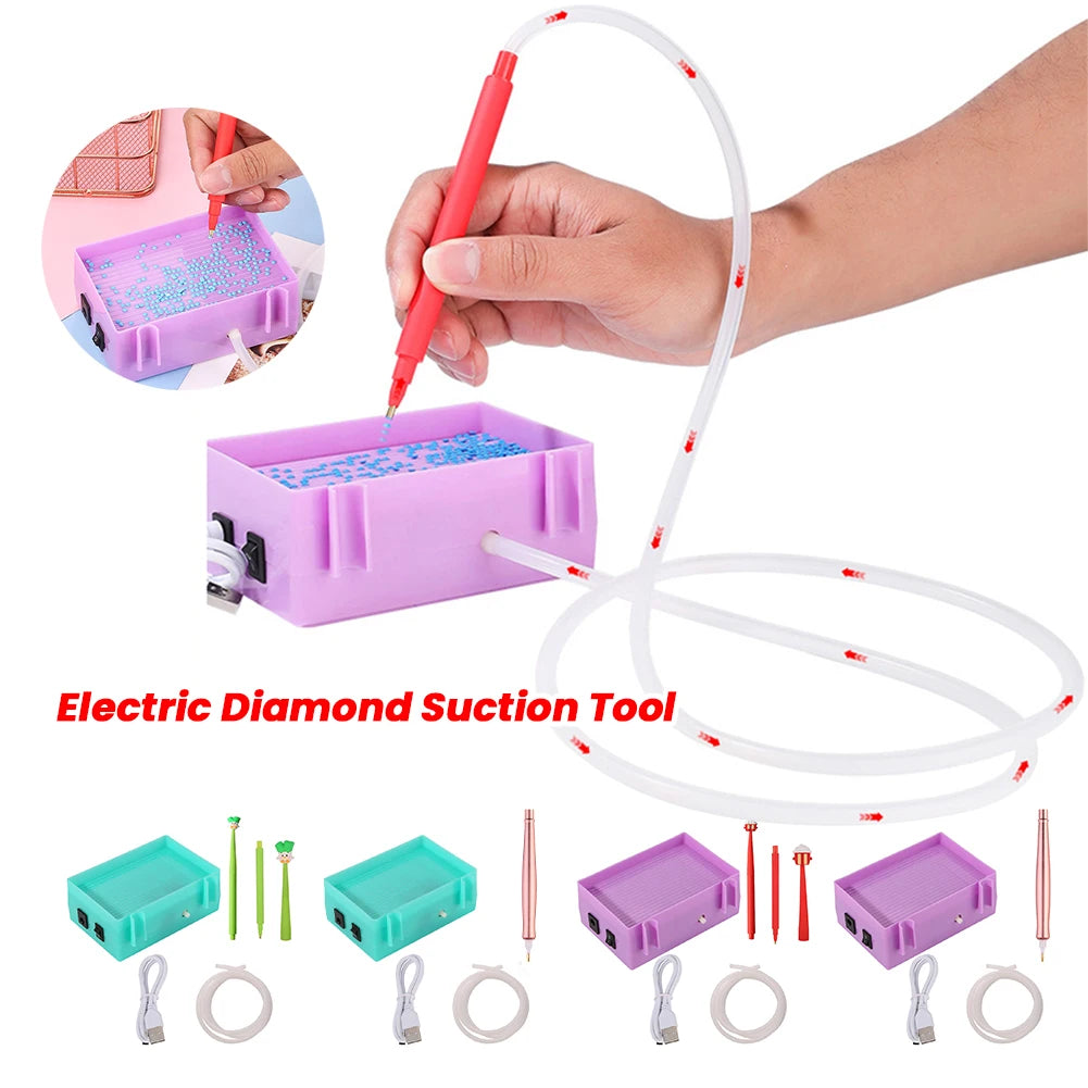 Diamond Painting Pen Kit Portable Electric Diamond Painting Tool USB Powered Diamond Painting Suction Device Vacuum for Diamond