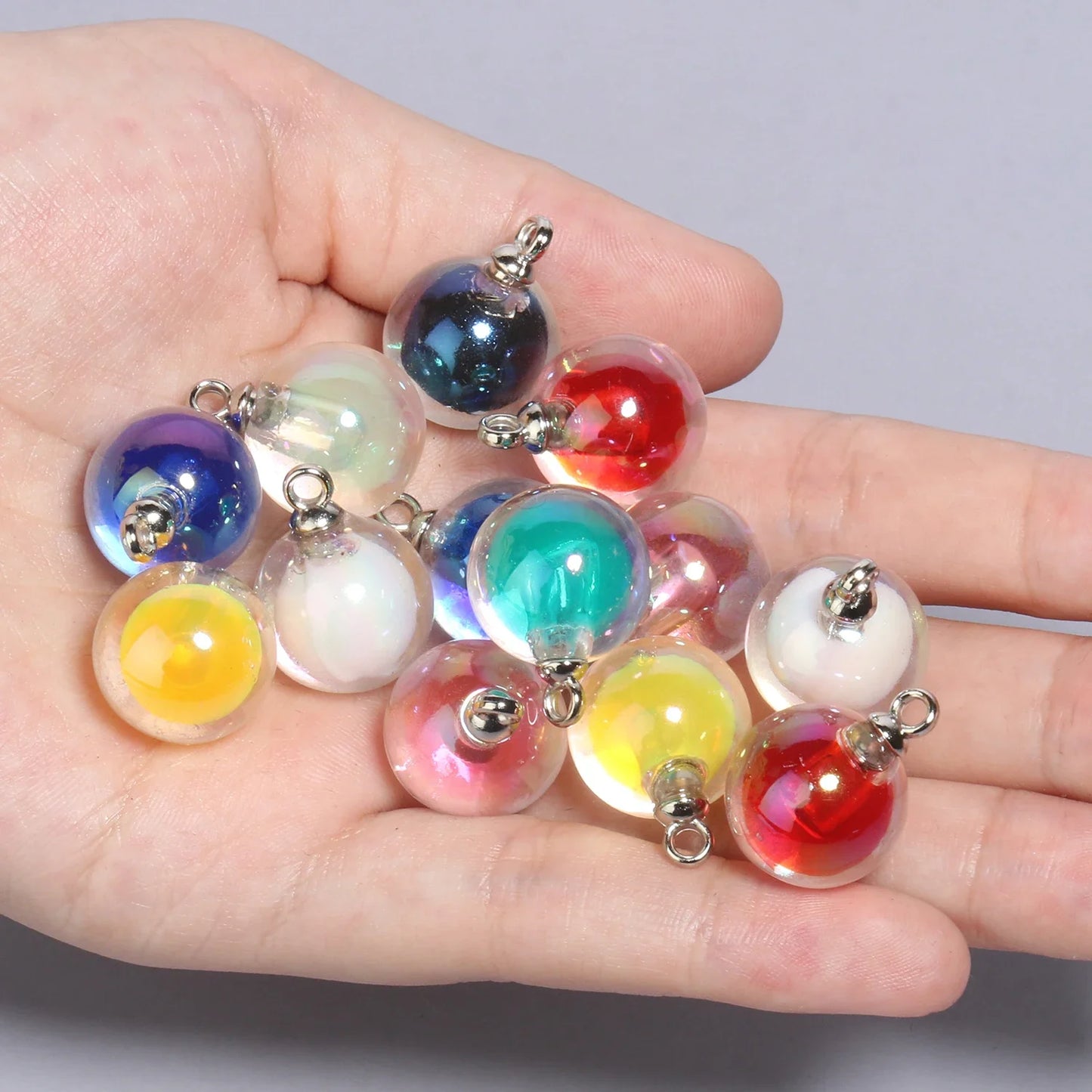 Colorful Star Charms Resin Candy Color Pendants Keychain Handmade Necklace Bracelet Jewelry Making DIY Craft Accessories 10pcs