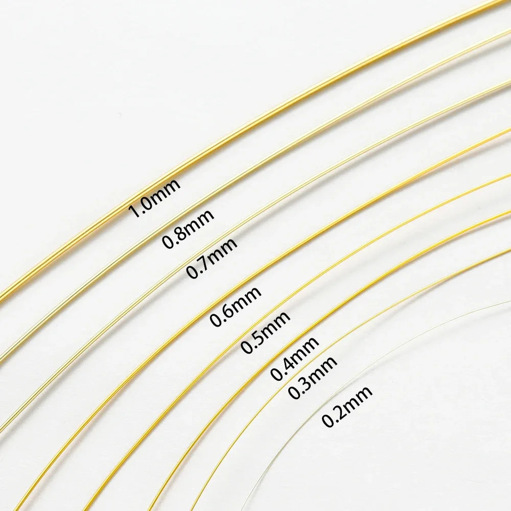 Gold Plated Copper Wire For DIY Handmade Jewelry Making Supplies Jewellery Accessories Beads Materials Wire Wholesale