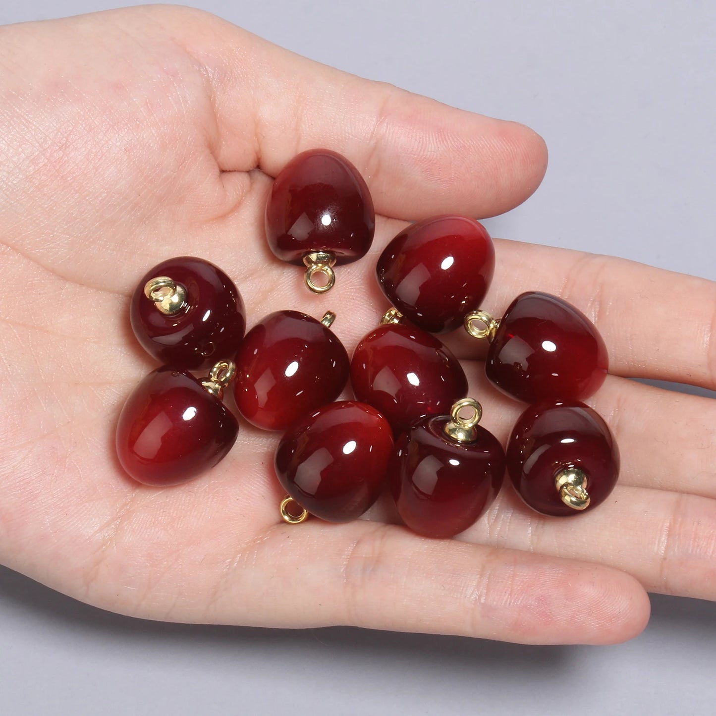 Colorful Star Charms Resin Candy Color Pendants Keychain Handmade Necklace Bracelet Jewelry Making DIY Craft Accessories 10pcs