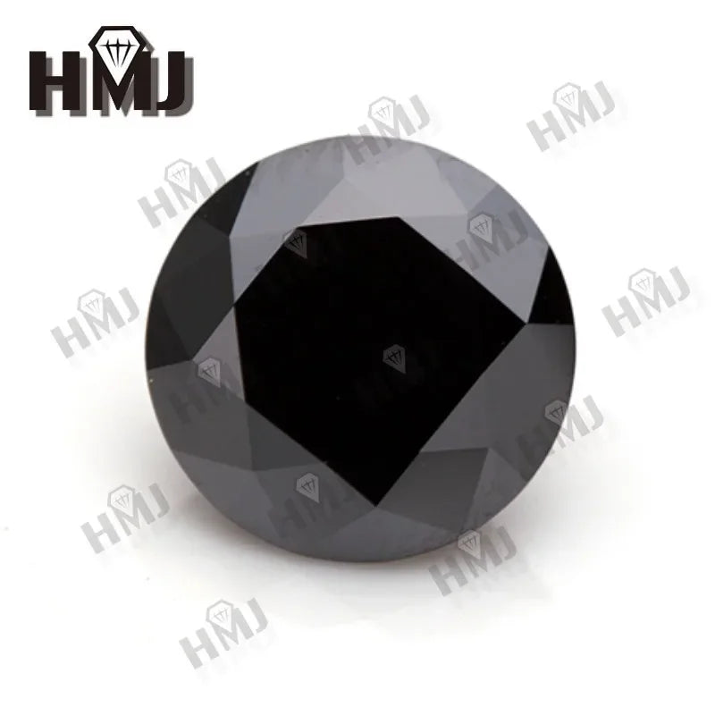 Moissanite Stone Round Shape Brilliant Cut D/Black/Aqua Blue/ Champagne color VVS1 Clarity 0.5-5CT GRA Certificate jewelry Beads