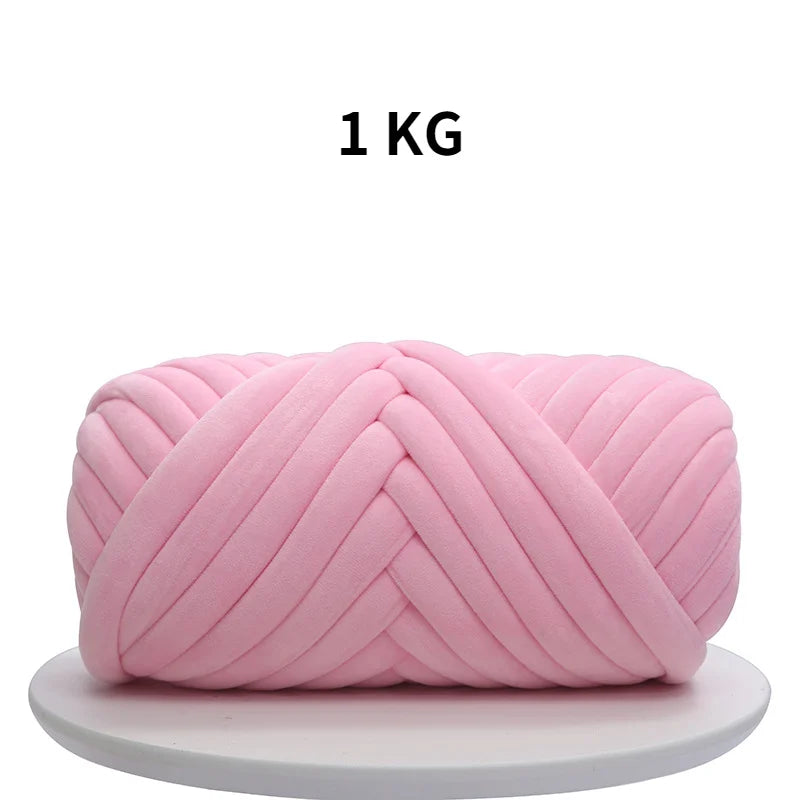 1KG 1000G Super Velvet Chunky Yarn Thick Bulky Giant Thread White Bag for Hand Knitting DIY Arm Soft Big Blanket Carpet 자이언트얀