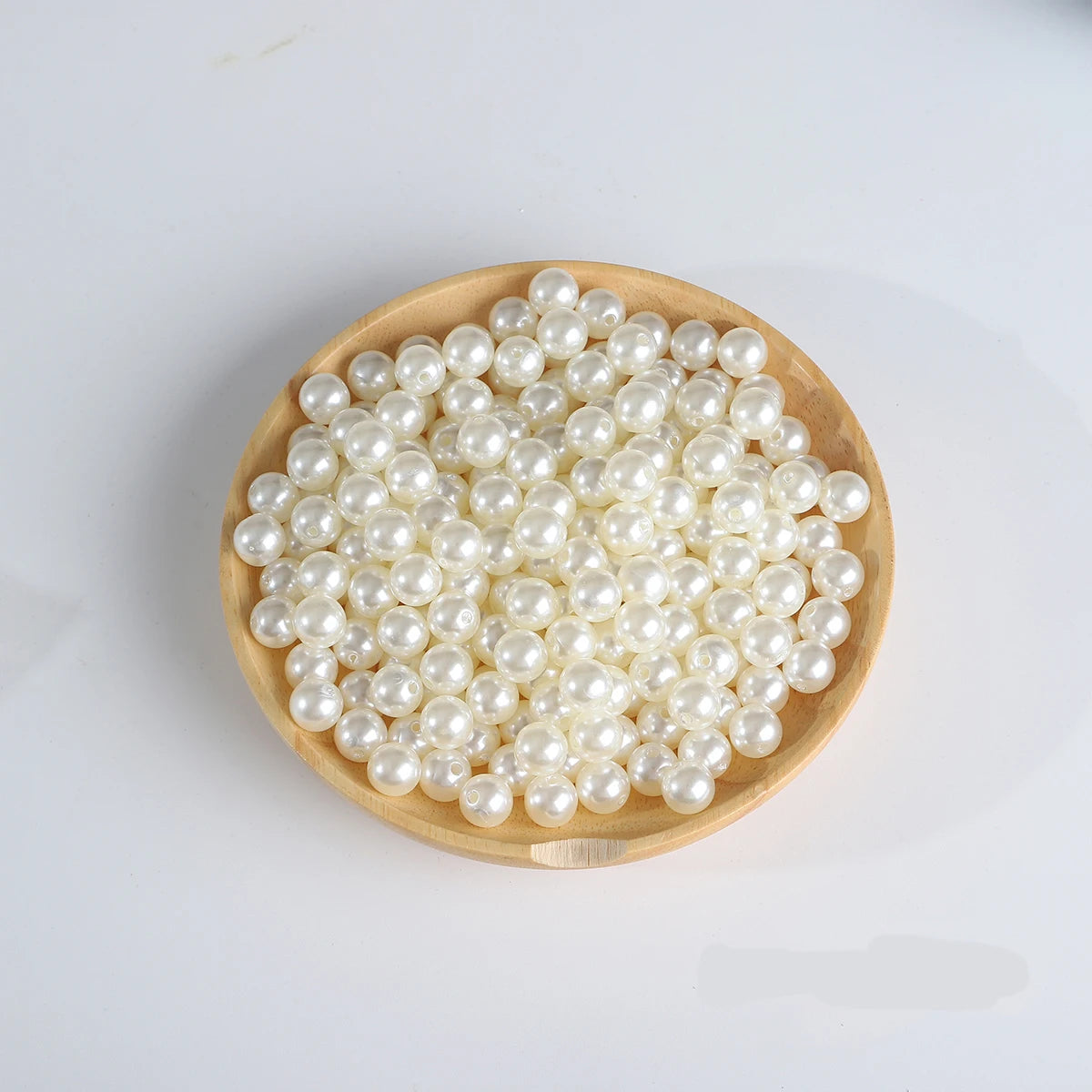 4-10mm White Beige Imitation Pearl Beads Round ABS Loose Beads For Needlework Jewelry Making Diy Necklace Bracelet