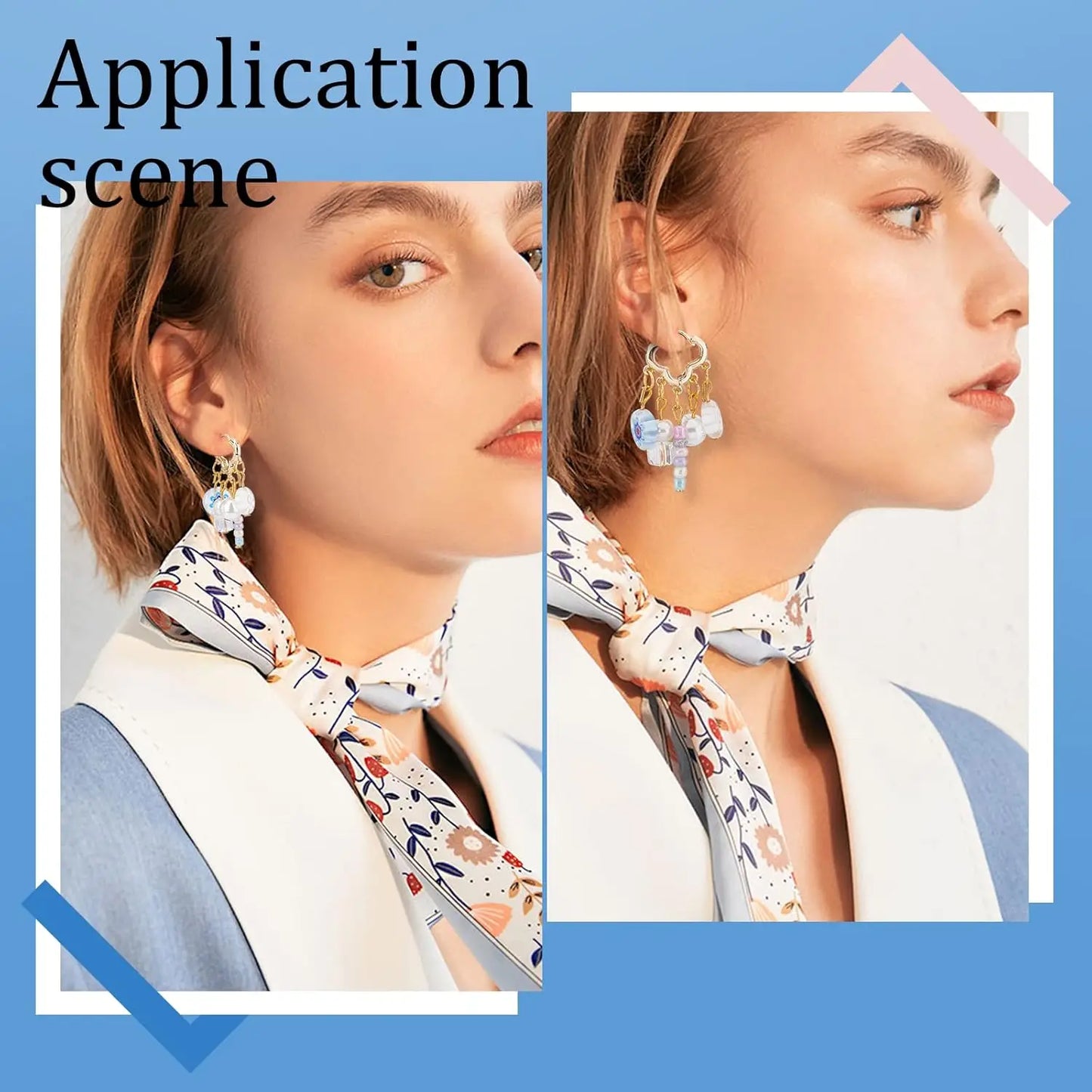 PandaHall 14K Gold Plated Huggie Hoop Earrings 5 Pairs Multihole Hooks Brass Stud Findings Leverback for Women DIY Jewelry Makin