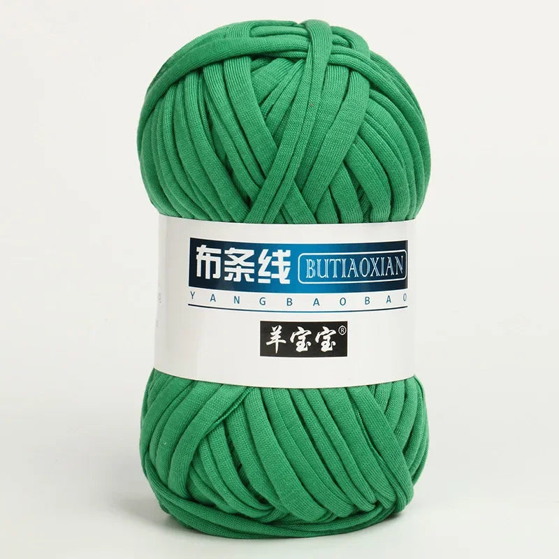 1Pc 100g T Shirt Thick Soft Cloth Yarn for Hand Knitting Crochet Woven Handbag Blanket Thick threads DIY mat slipper basket line