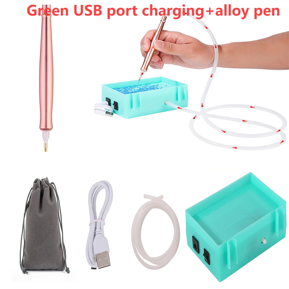 Diamond Painting Pen Kit Portable Electric Diamond Painting Tool USB Powered Diamond Painting Suction Device Vacuum for Diamond