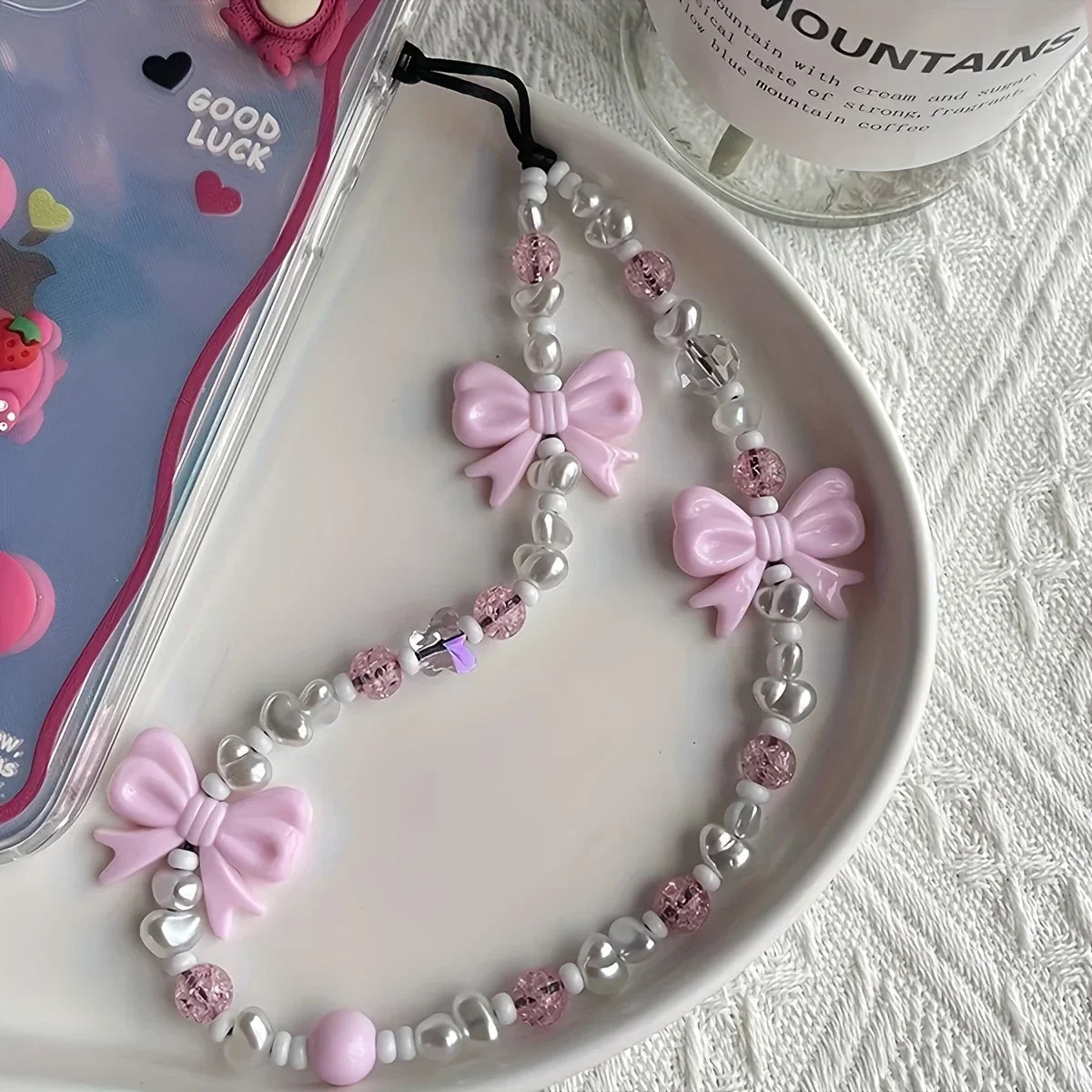 800pcs White Mixed Acrylic Pearl Polished Loose Beads Set Elegant for DIY Jewelry Decors Handmade Craft Jewelry Making Supplies