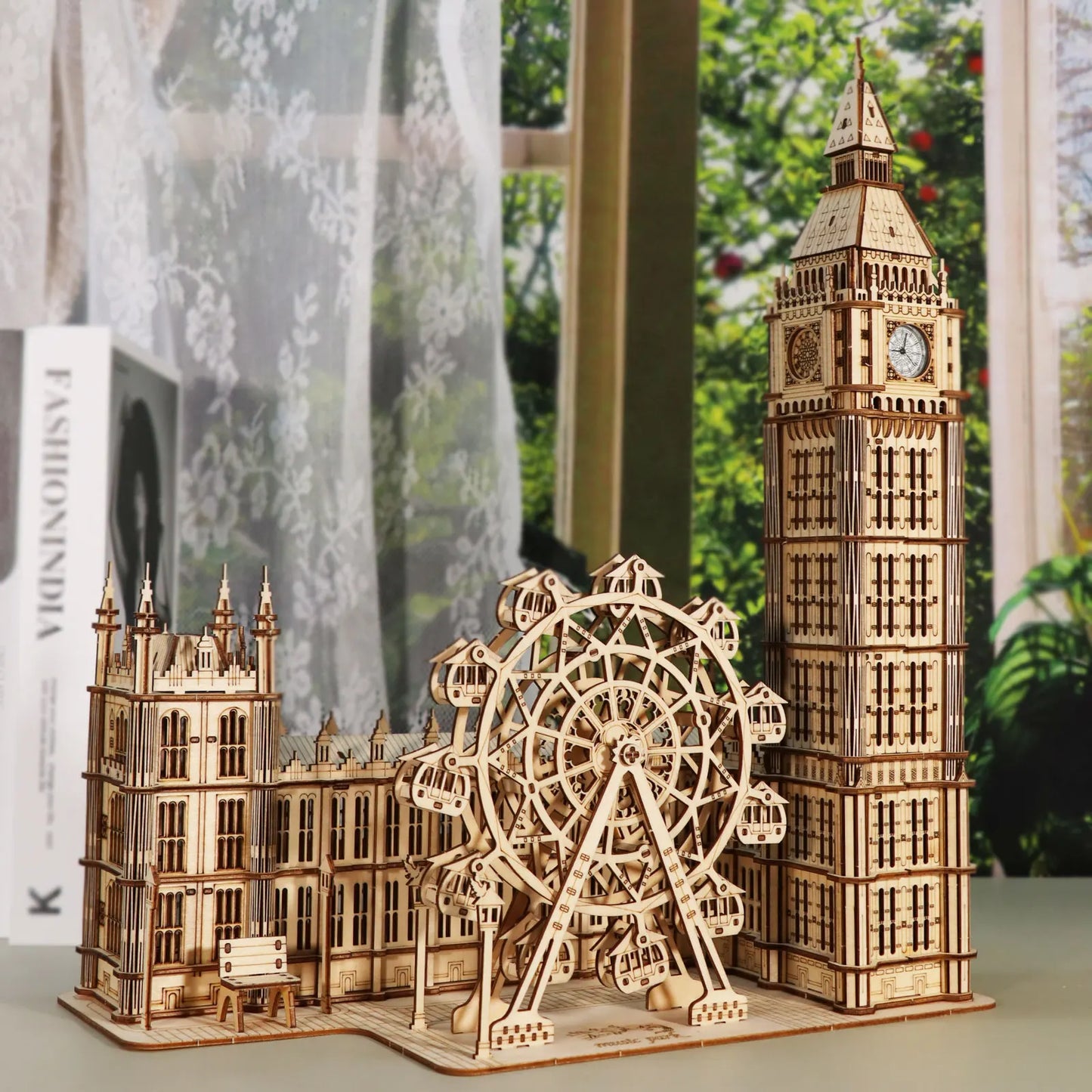 3D Wooden Puzzle Big Ben Model Kits Desktop Clock DIY Building Blocks Creative Gift Home Decor for Family Unique Christmas Gift