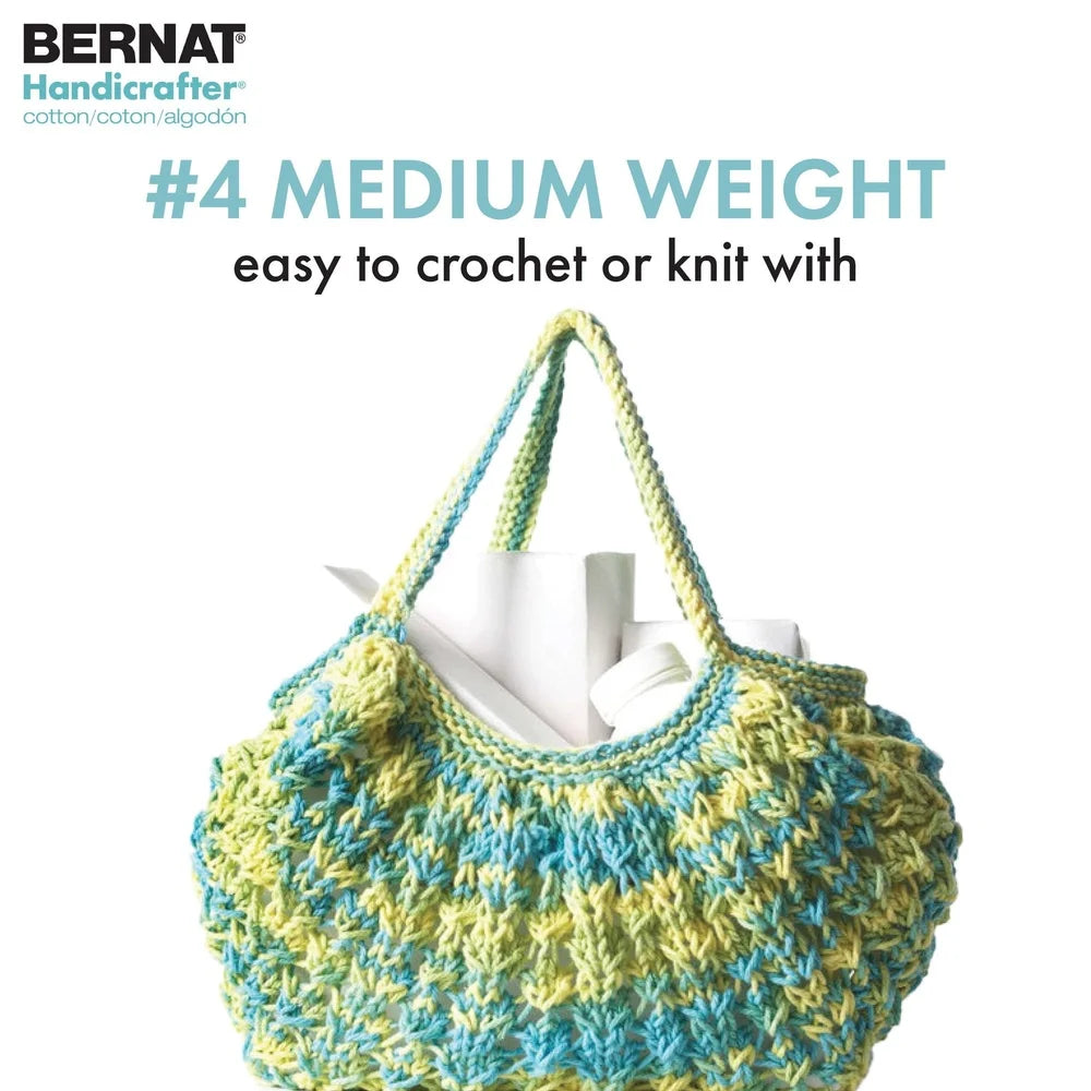 ® Handi Cotton BB™ #4 Worsted Medium Cotton Yarn Beach Ball Blue 12oz/340g 608 Yards