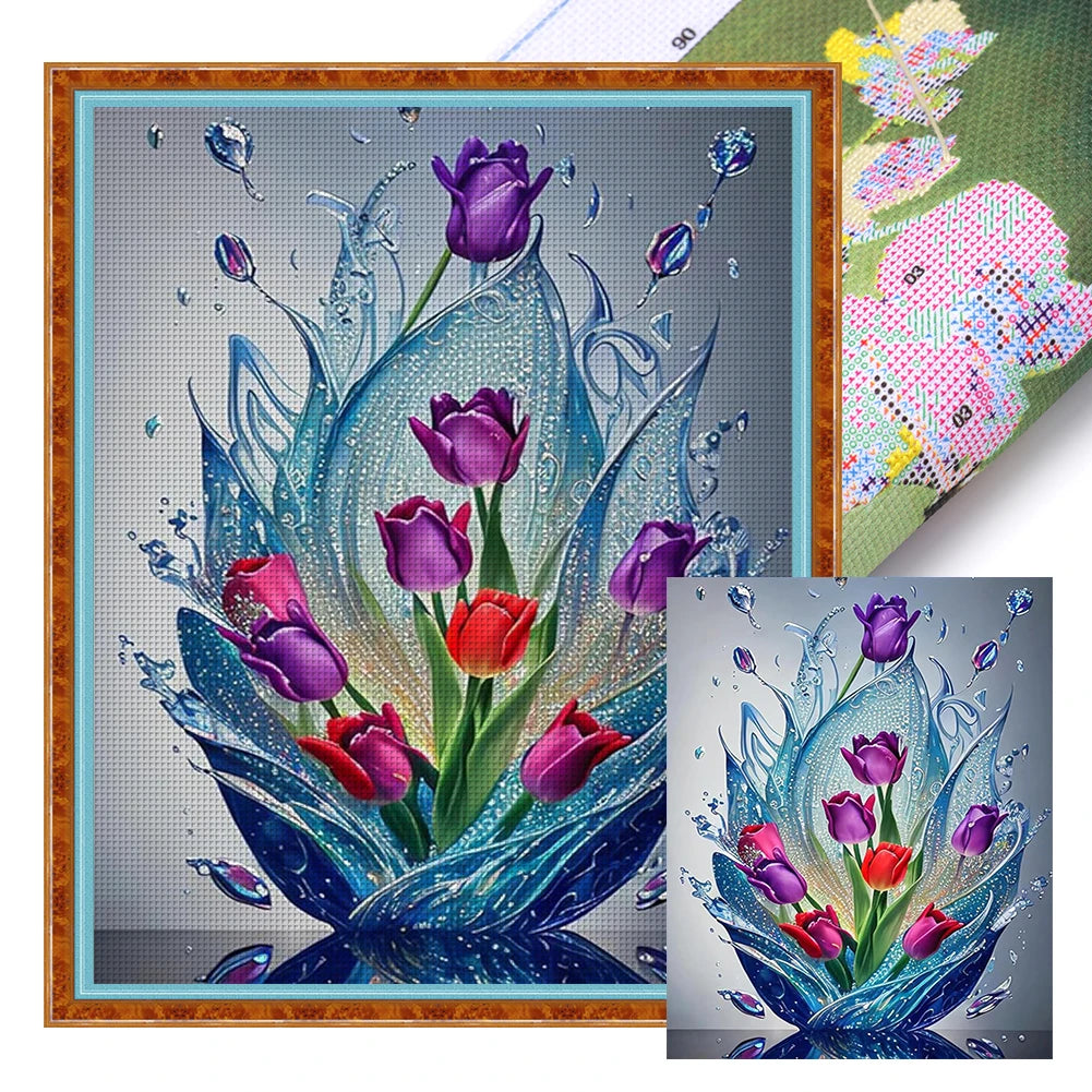 Still Life Printed Cross Stitch Kit DIY 11CT Thread Art Needlework Home Decor