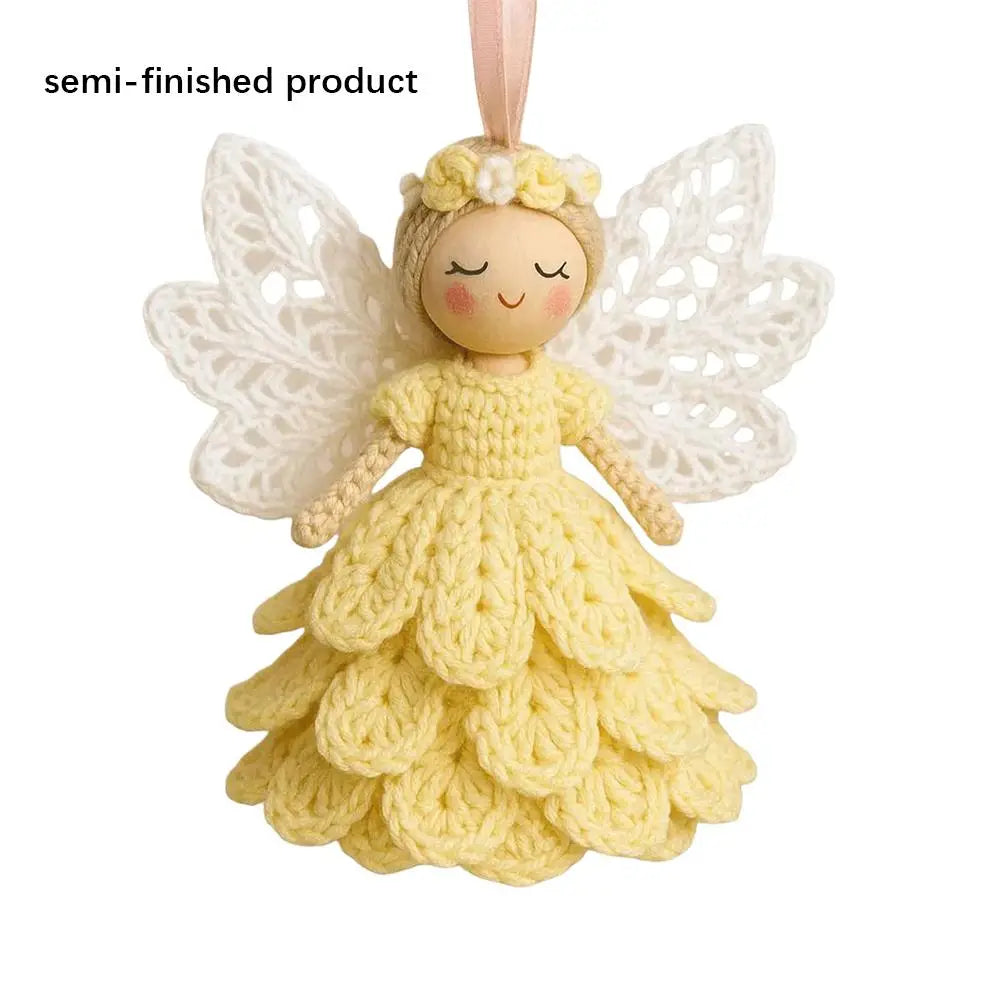DIY Crochet Angel Ornament Kit Crochet Kit Handwoven DIY Material Kit for Adults and Kids