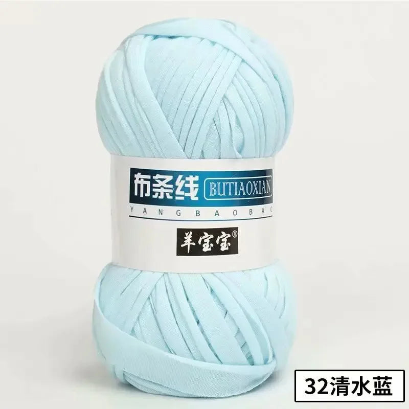 1Pc 100g T Shirt Thick Soft Cloth Yarn for Hand Knitting Crochet Woven Handbag Blanket Thick threads DIY mat slipper basket line