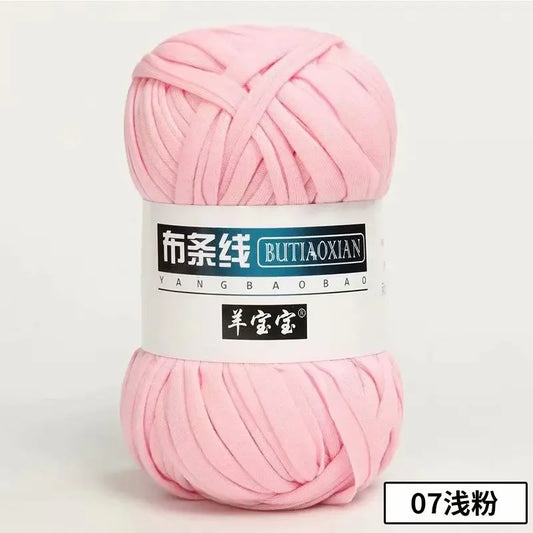 1Pc 100g T Shirt Thick Soft Cloth Yarn for Hand Knitting Crochet Woven Handbag Blanket Thick threads DIY mat slipper basket line