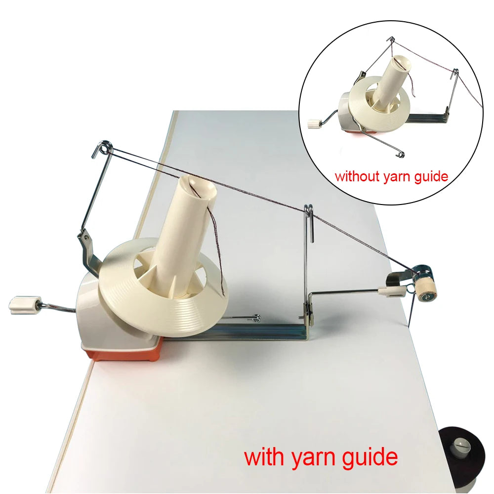 Compact Ball Winder with Manual Crank, High-Efficiency Design, Easy to Carry, Store, and Clean, Ideal for Yarn Storage