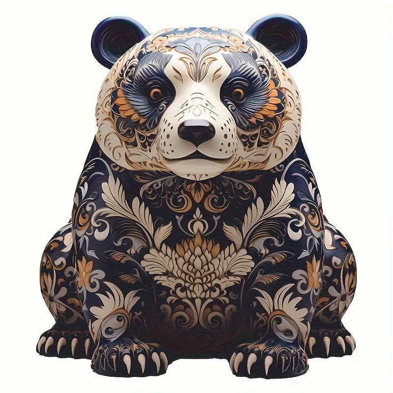 1PC Animal-Themed Magic Puzzle - Wooden Panda Jigsaw for Holidays & Special Occasions